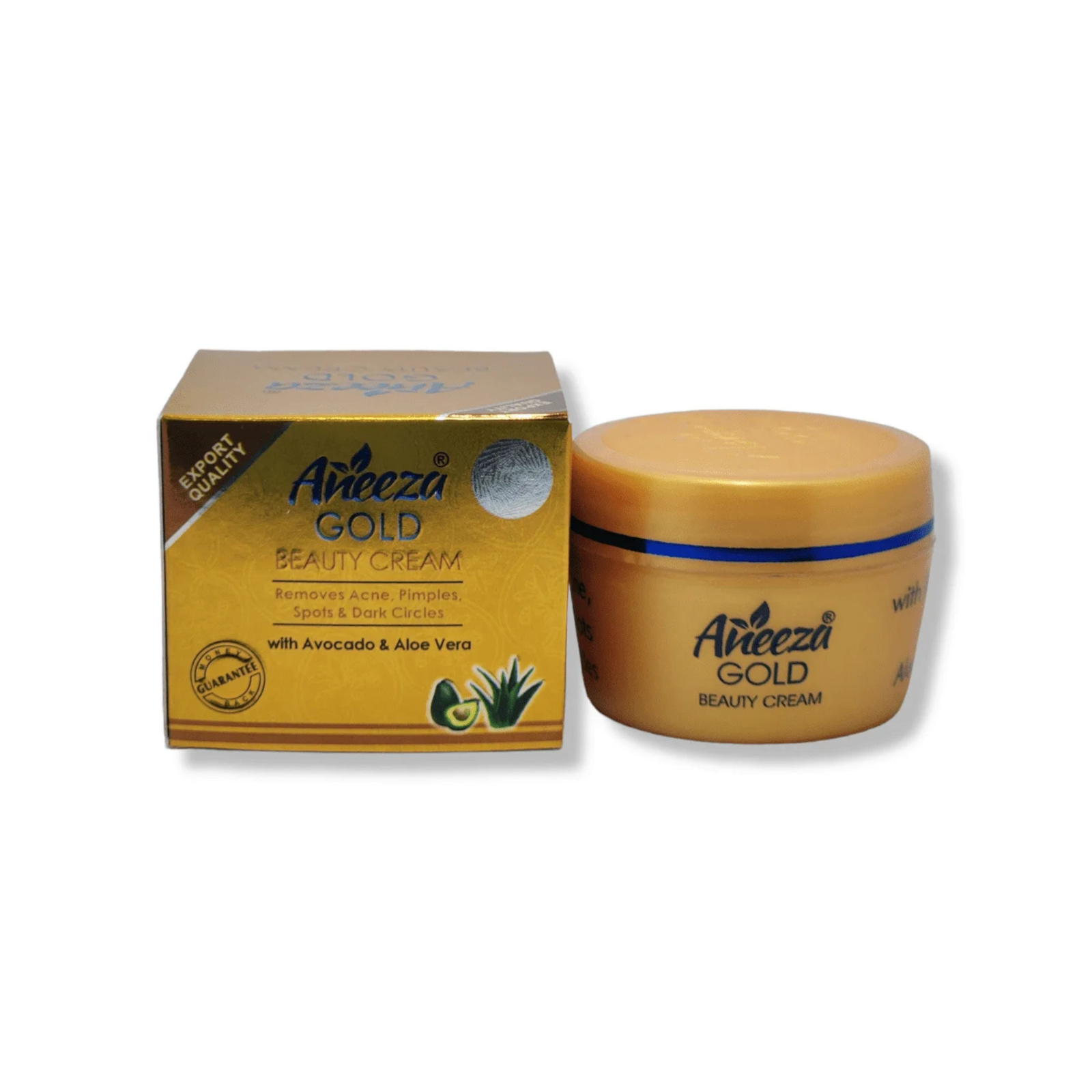 Aneeza Gold Beauty Cream with Avocado & Aloe Vera | Daily Skin Care Cream 30g