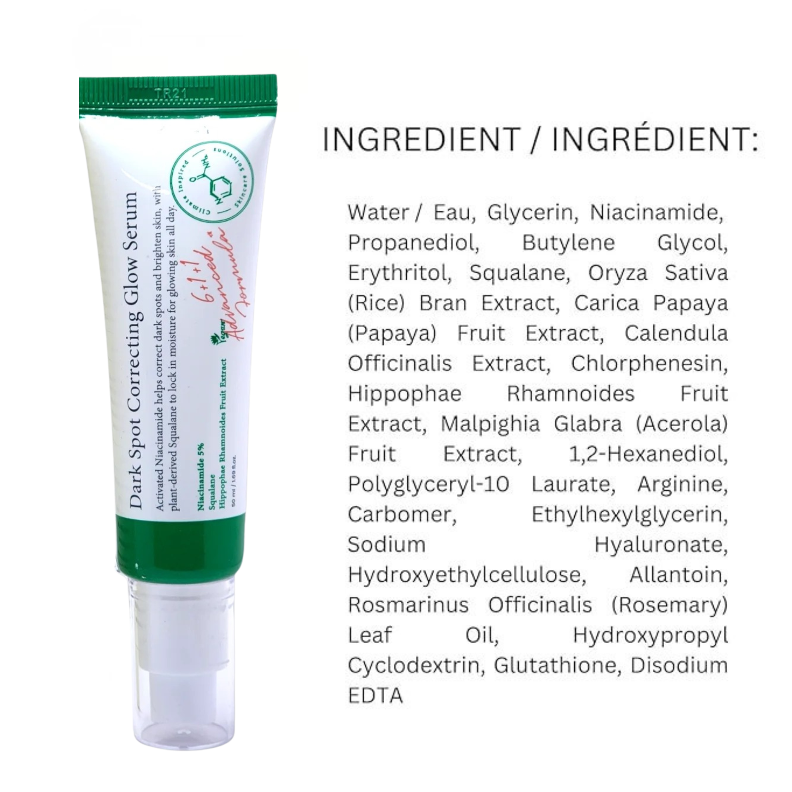 Dark Spot Correcting Glow Serum 50ml | Niacinamide Brightening Serum | Korean Skincare for Uneven Skin Tone