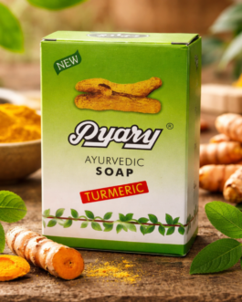Pyary Ayurvedic Turmeric Soap 70g | Herbal Bathing Soap with Turmeric Extracts