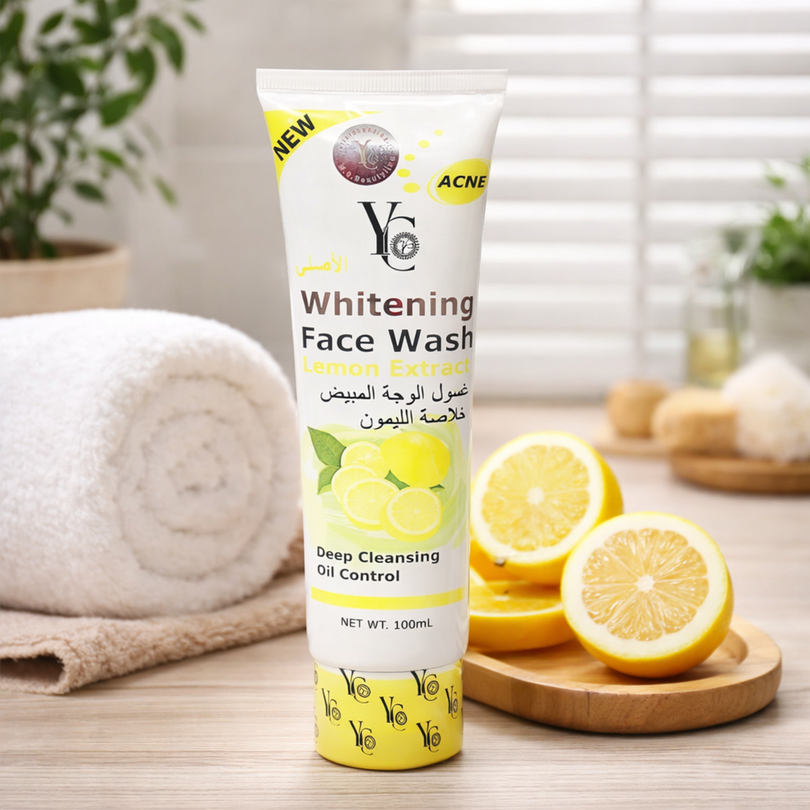 YC Face Wash Lemon Extract 100ml for Oily & Acne-Prone Skin