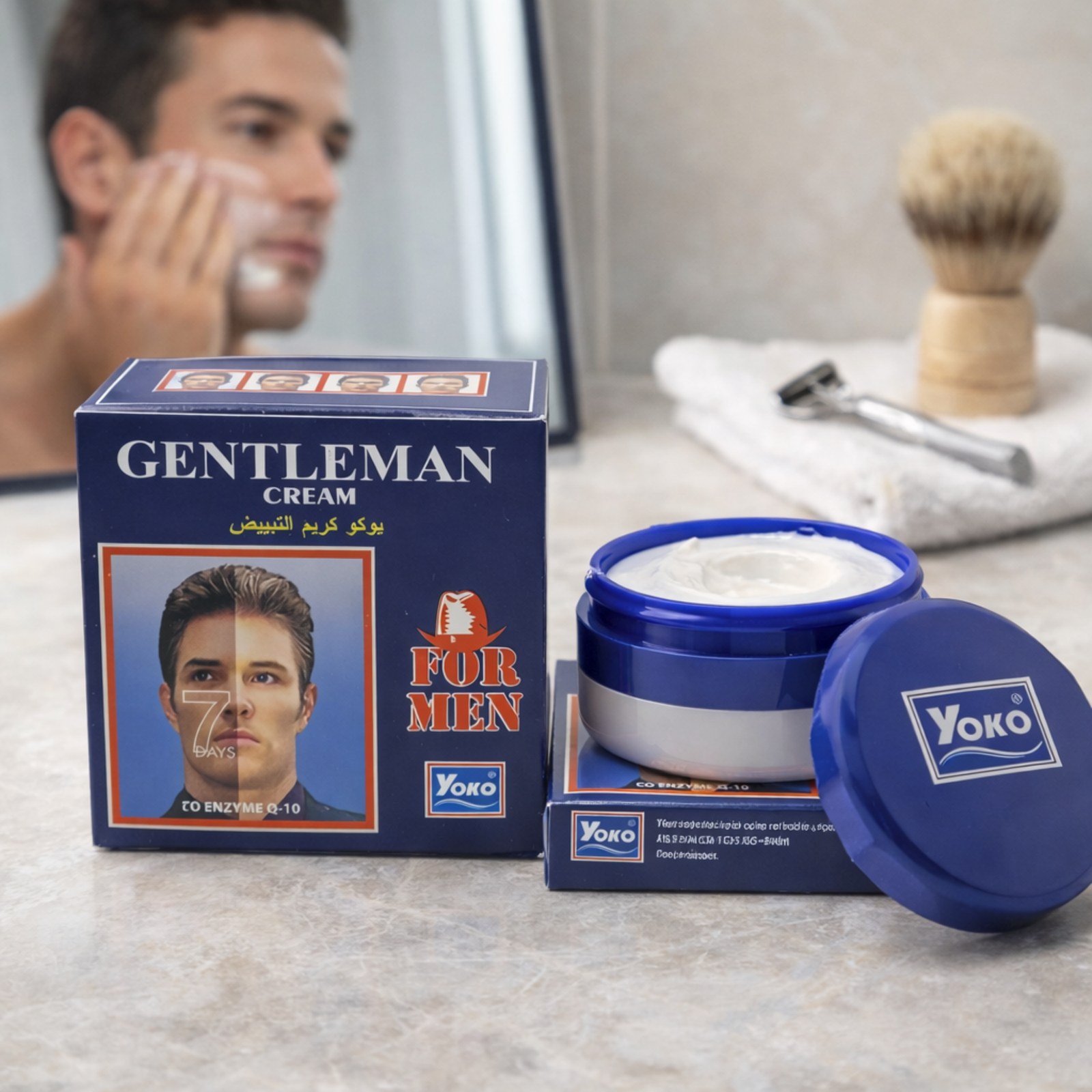 Yoko Gentleman Skin Cream for Men 4g | Co-Enzyme Q10 & Vitamin E Face Cream
