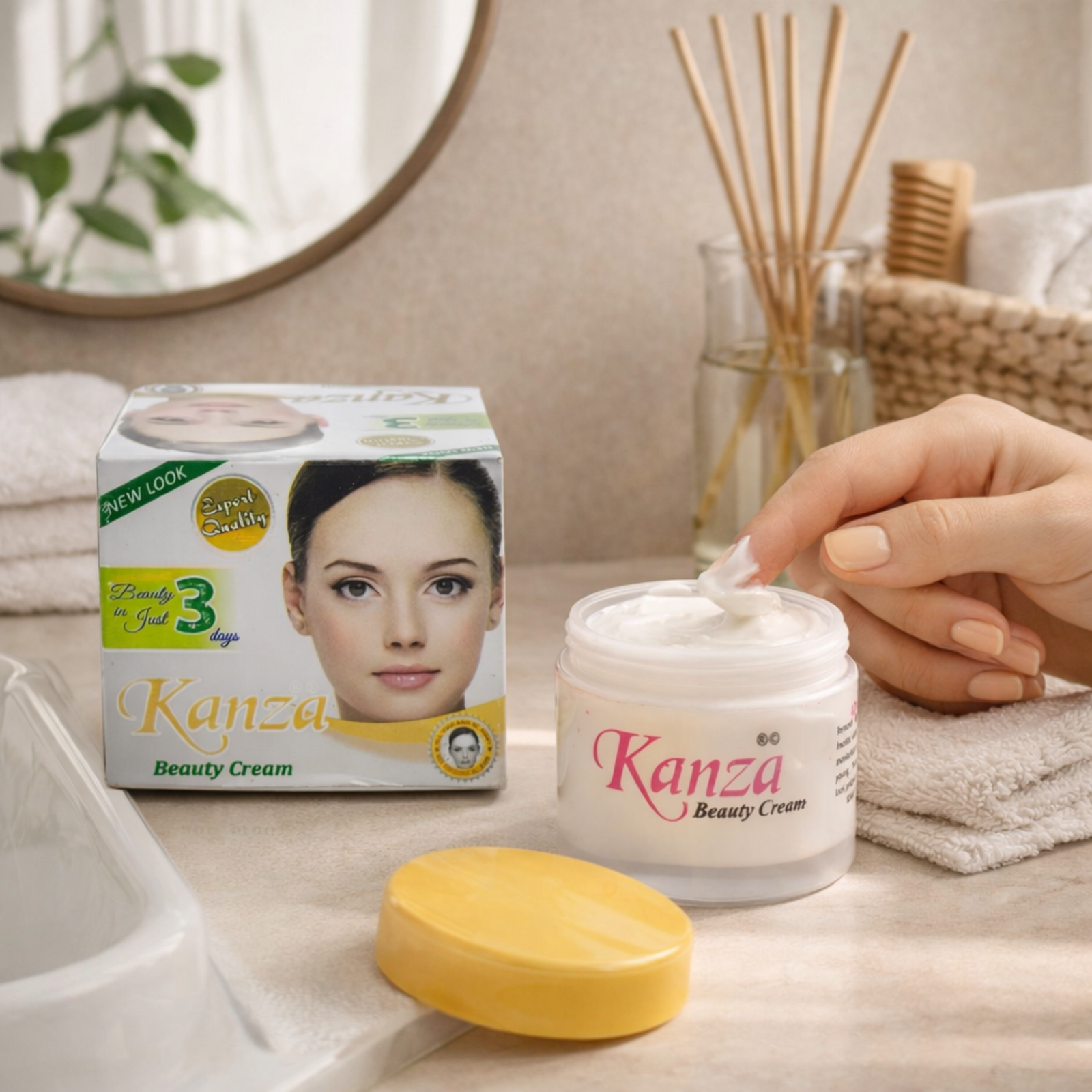 Kanza Whitening & Beauty Cream 50g | Daily Face Care for Even-Looking Skin