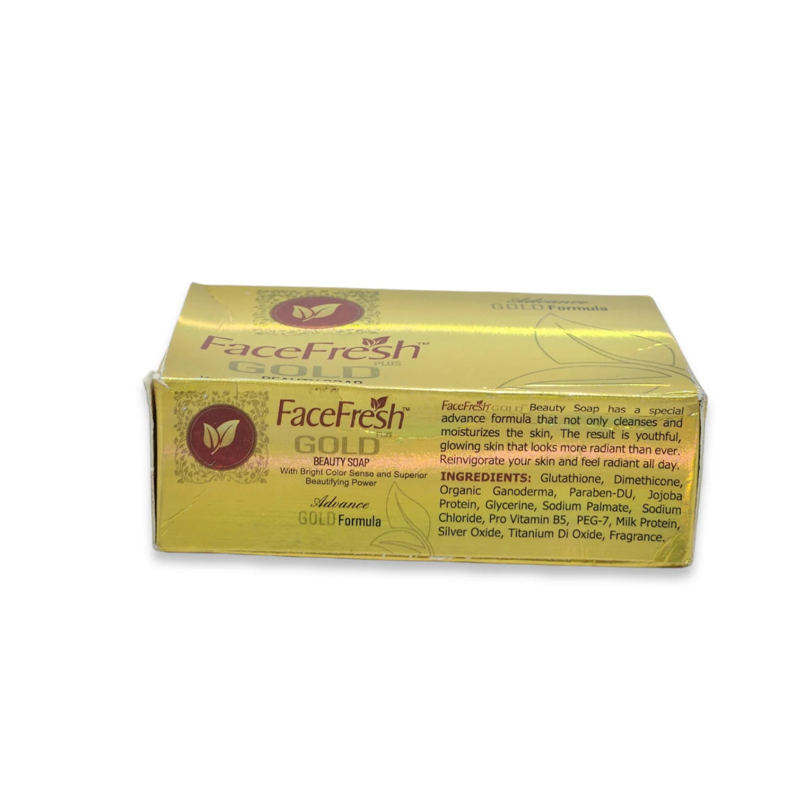 FaceFresh Gold Beauty Soap 100g | Advance Gold Formula Cleansing Bar for Daily Use