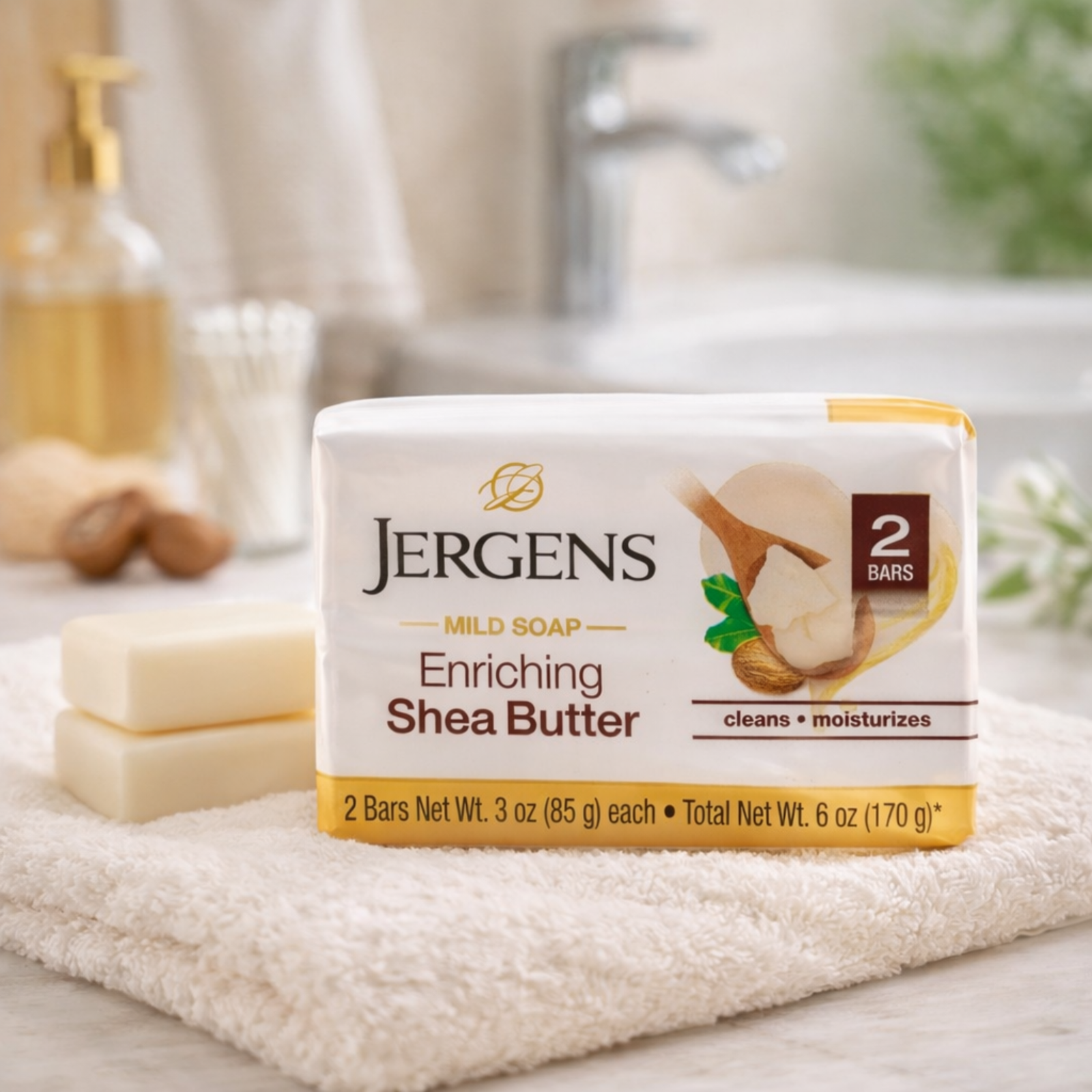 Jergens Enriching Shea Butte Soap (2 Pack of 85g)