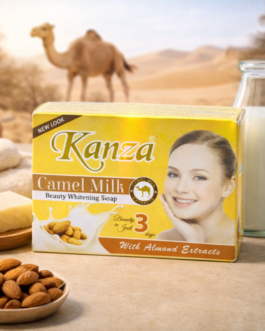 Kanza Camel Milk Beauty Soap with Almond Extracts | Gentle Cleansing & Nourishing Bath Soap 100g