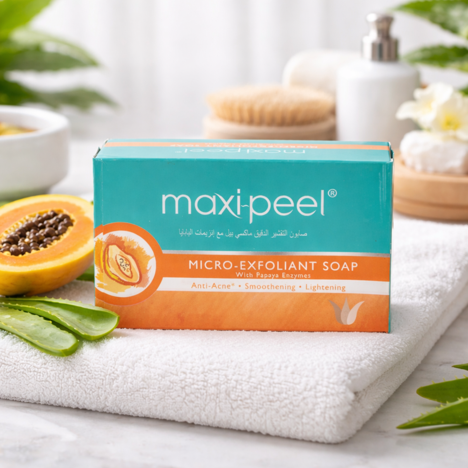 Maxi Peel Micro-Exfoliant Soap with Papaya Enzymes 125g | Daily Cleansing Bar