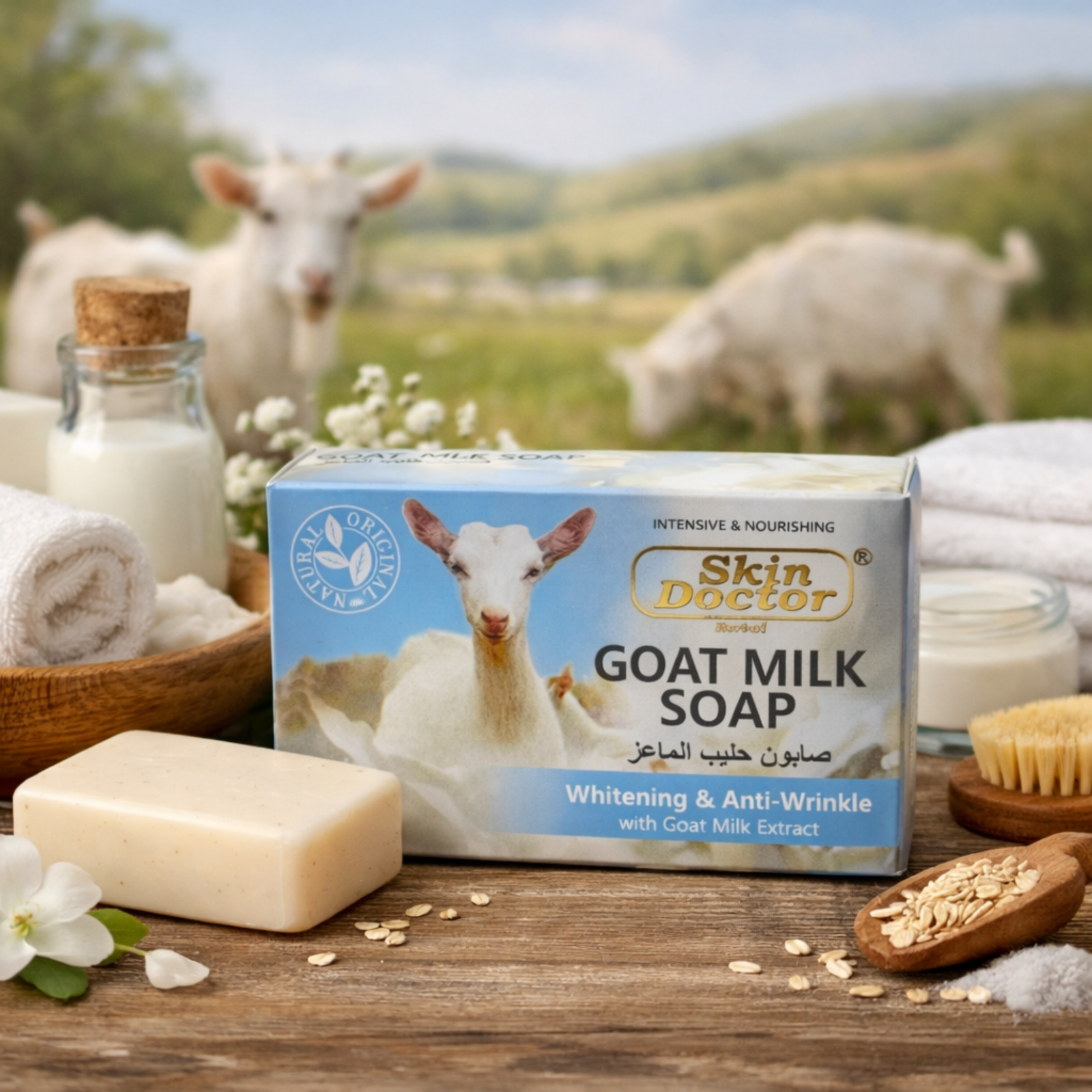 Skin Doctor Goat Milk Soap 100g | Goat Milk Extract Bathing Bar for Daily Skin Care