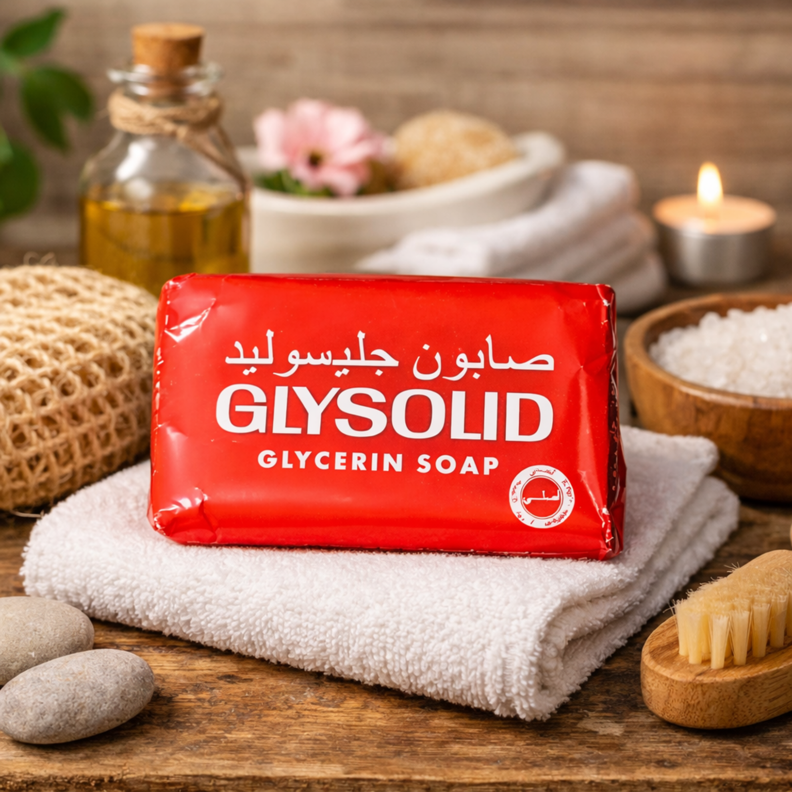 Glysolid Glycerin Soap 125g | Moisturizing Bath Bar for Dry & Sensitive Skin