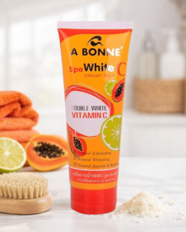 A Bonne Spa White C Creamy Salt 350g | Double Vitamin C with Natural Exfoliating Salt