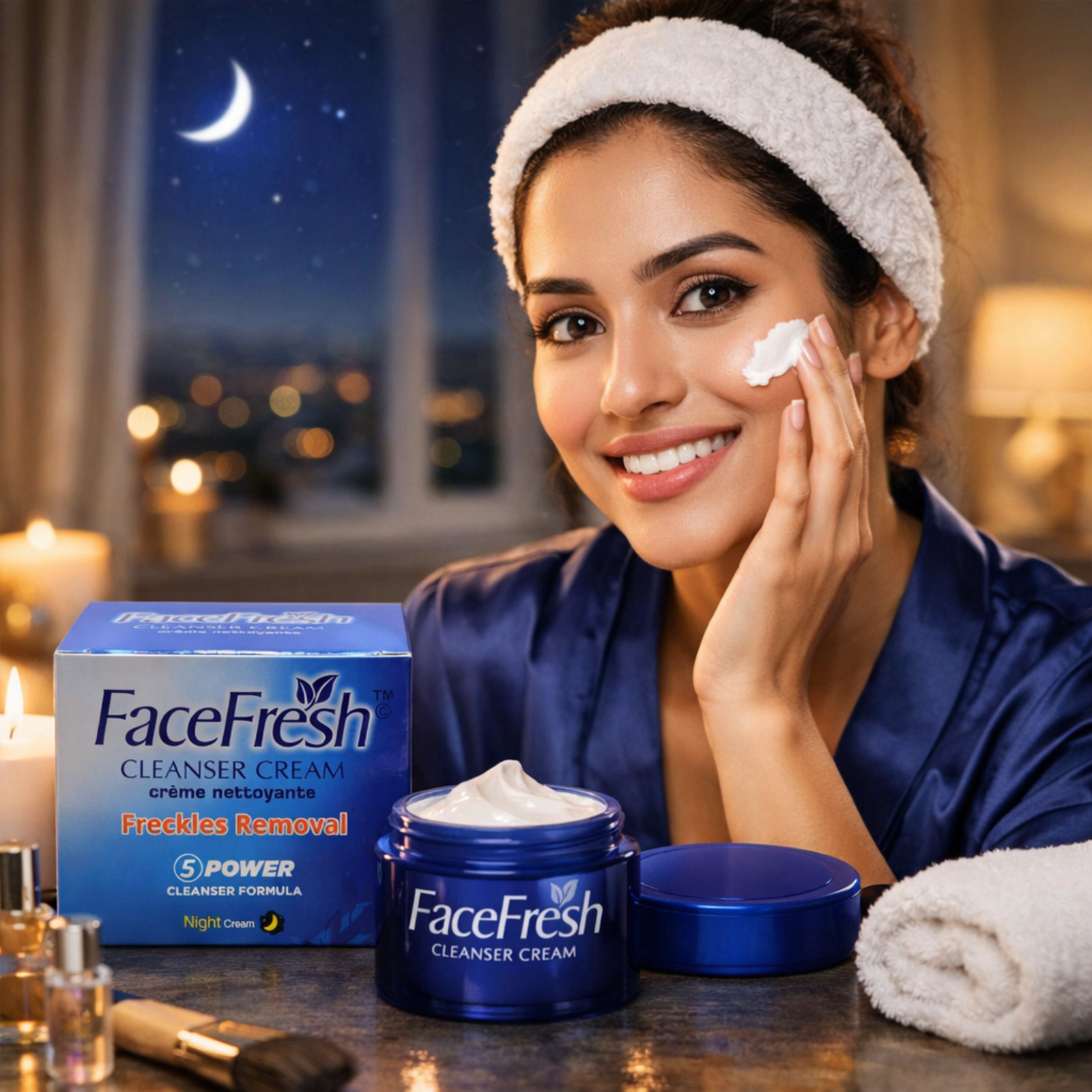 FaceFresh Cleanser Cream for Freckles Care – Night Use Formula, 23g