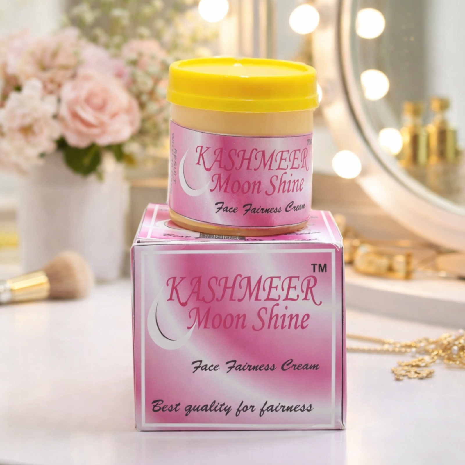 Kashmeer Moon Shine Face Fairness Cream 30g | Saffron & Vitamin E Formula