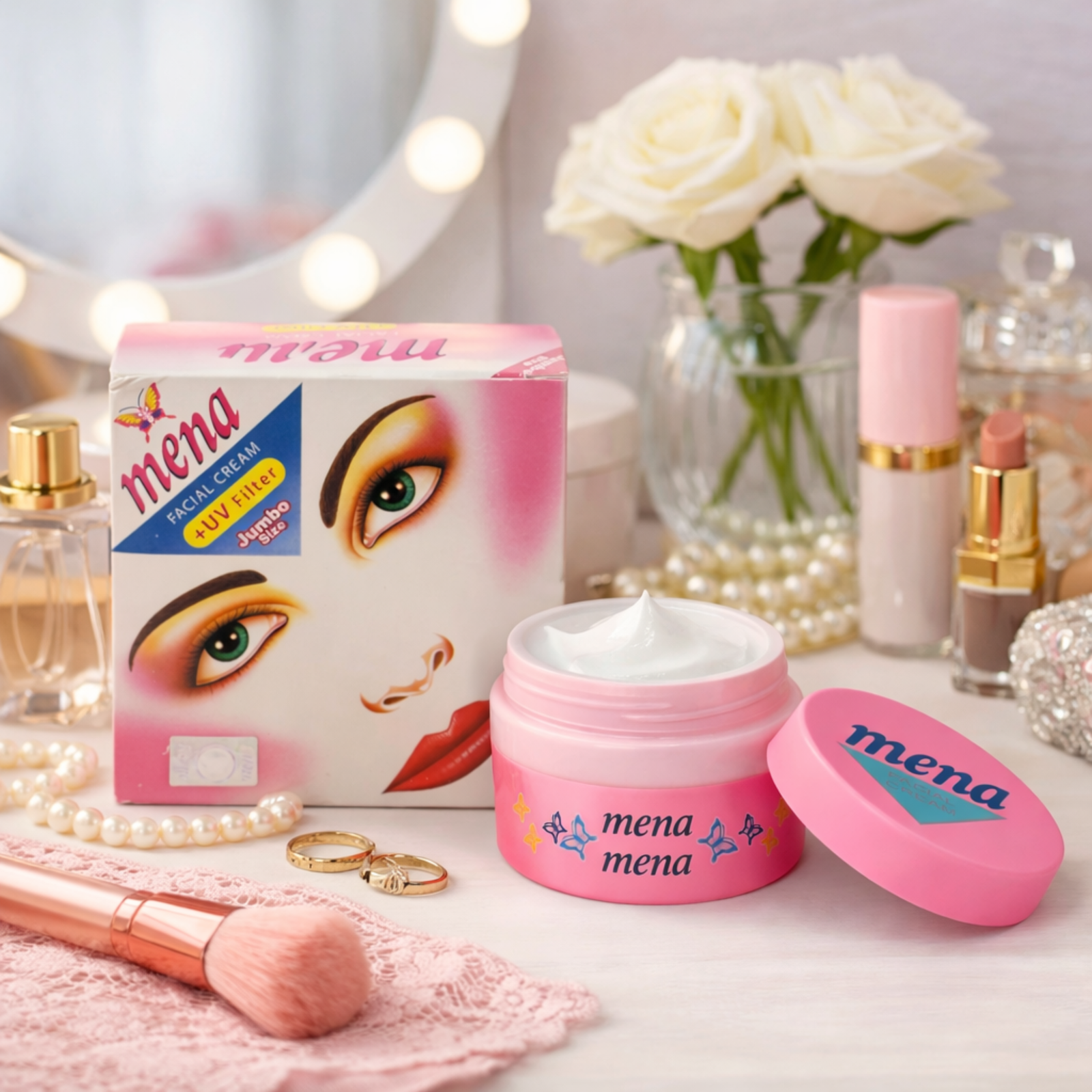 Mena Facial Cream 25g with UV Filter | Daily Face Care Cream for All Skin Types