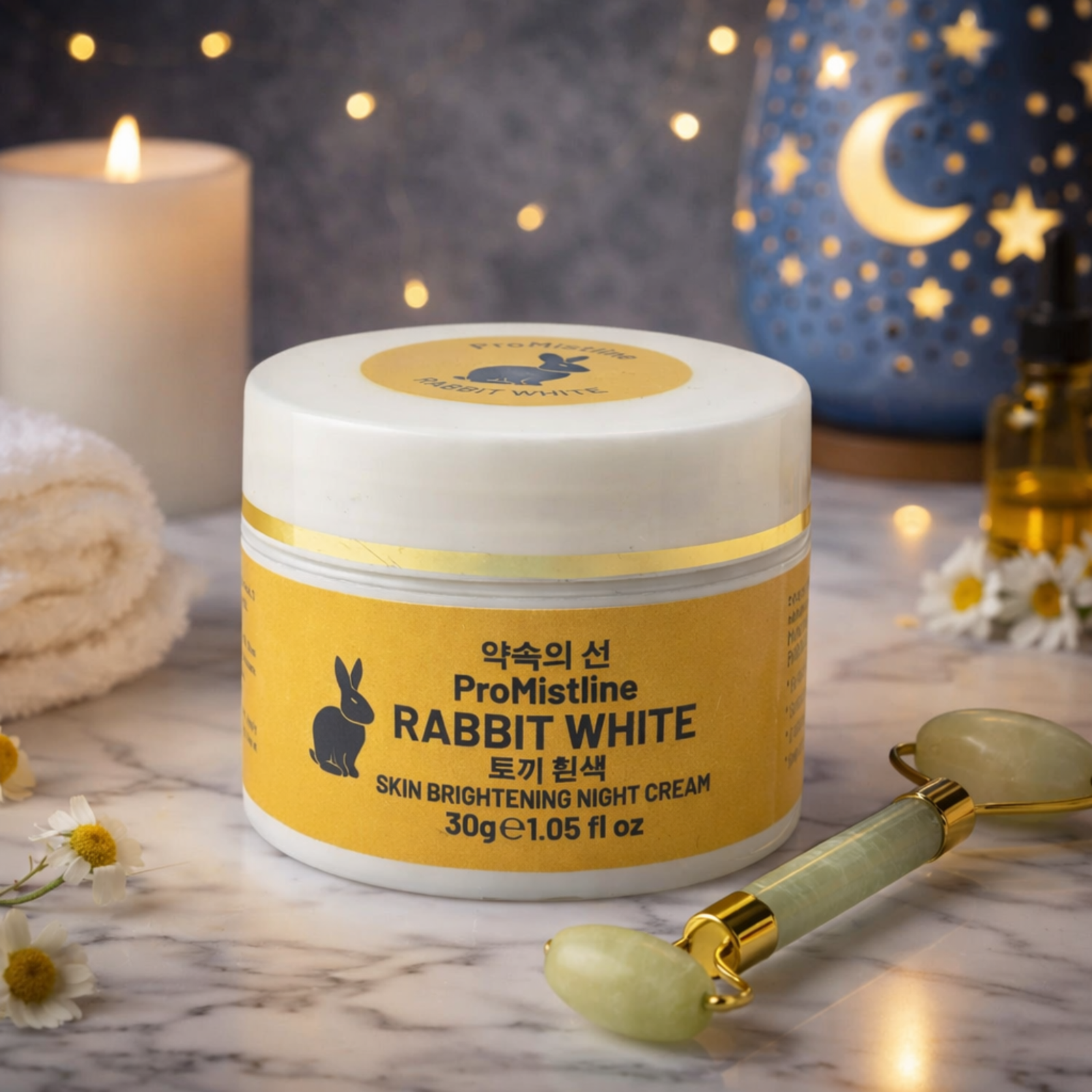 Mistline Rabbit White Night Cream 30g | Hydrating & Tone-Care Formula