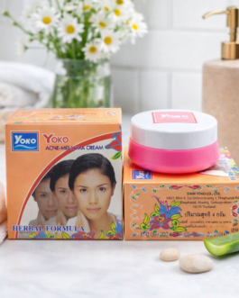 Yoko Acne-Melasma Herbal Cream 4g | Thai Herbal Skin Care for Spots & Blemishes