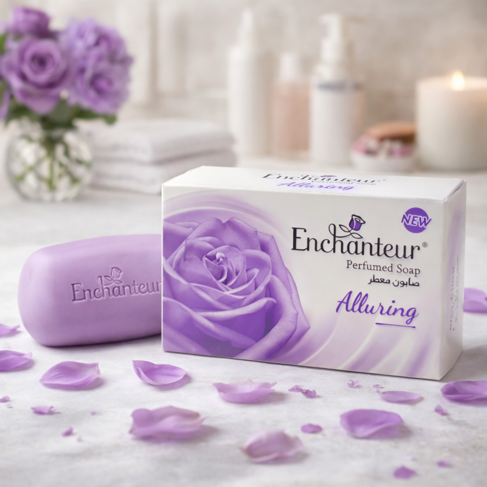 Enchanteur Alluring Perfumed Soap 125g | Floral Fragrance Bathing Bar for Daily Use