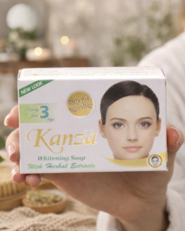 Kanza Whitening Soap with Herbal Extracts | Daily Skin Cleansing Bar 100g