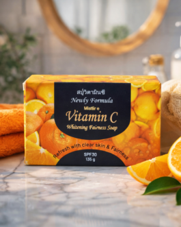 Mistline Vitamin C Fairness Soap with SPF 30 | Refreshing Cleansing Bar 135g