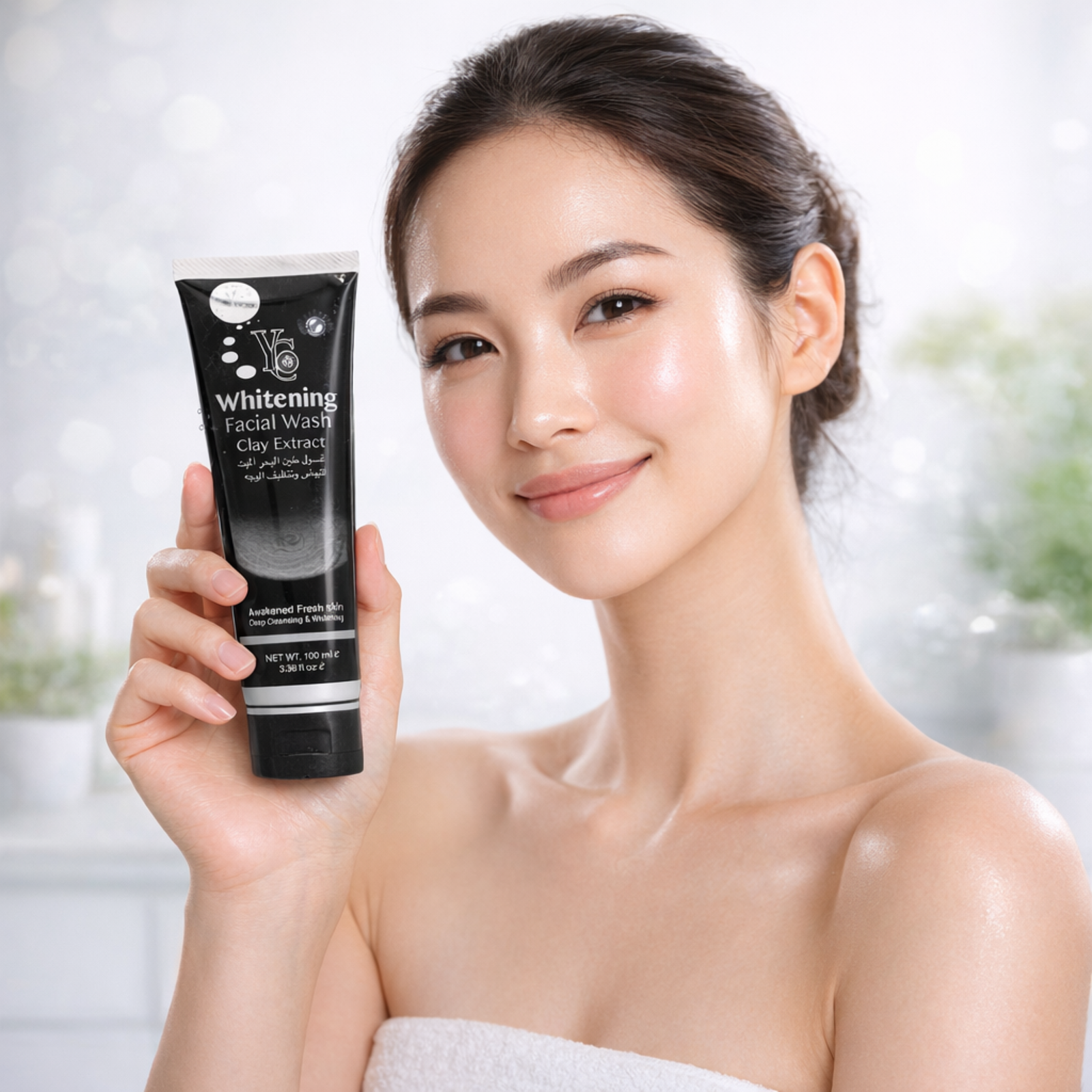 YC Clay Extract Facial Wash 100ml | Whitening Face Cleanser for Men & Women