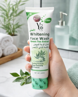 YC Whitening Face Wash with Green Tea Extract 100ml | Cooling & Oil Control Cleanser