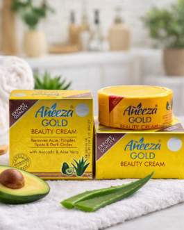 Aneeza Gold Beauty Cream with Avocado & Aloe Vera | Daily Face Cream for Acne-Prone Skin | 20g