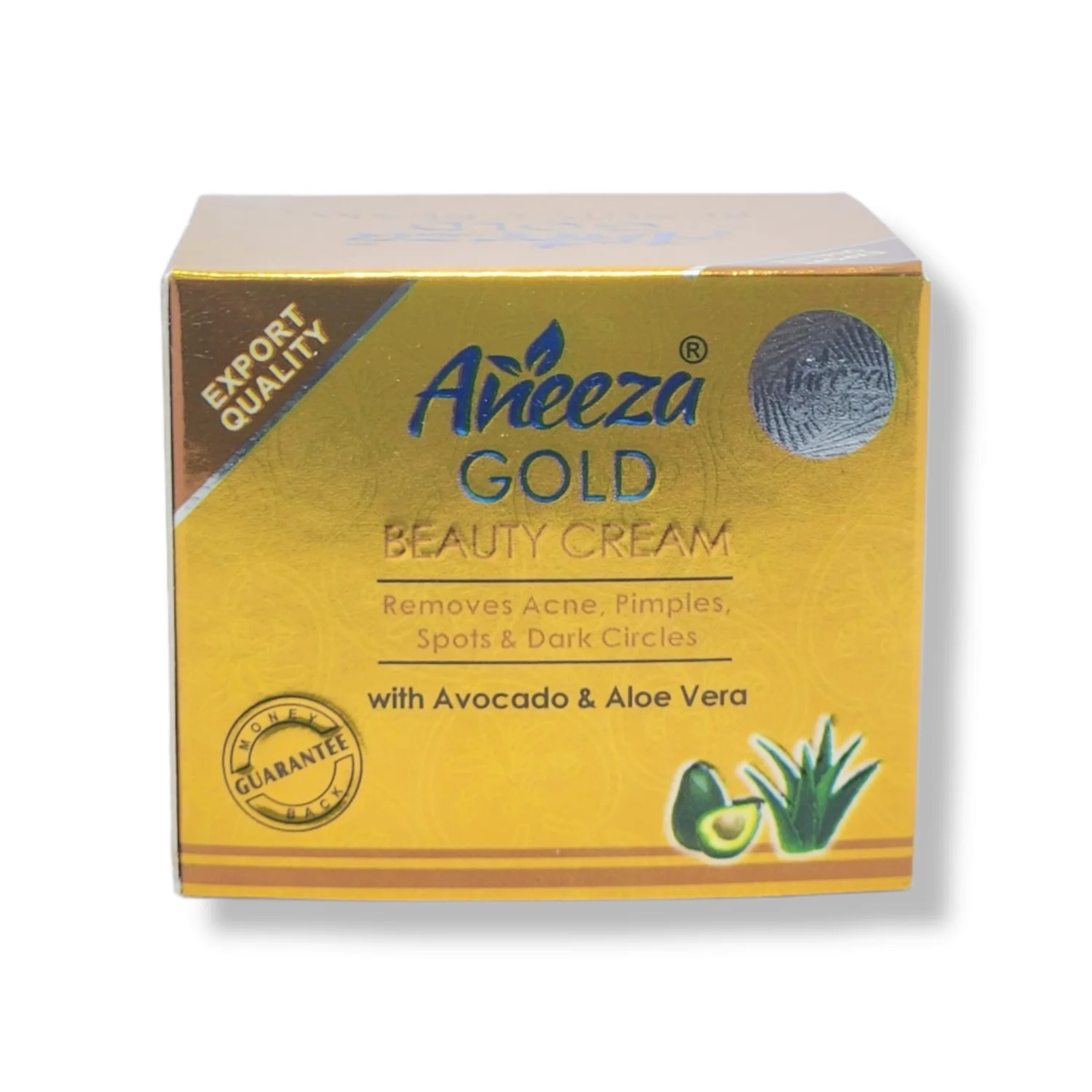Aneeza Gold Beauty Cream with Avocado & Aloe Vera | Daily Skin Care Cream 30g