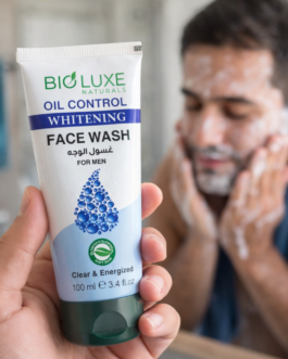 Bioluxe Naturals Oil Control Whitening Face Wash for Men | Clear & Energized Skin Cleanser – 100ml