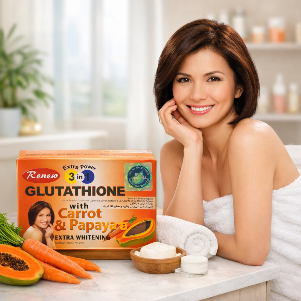 glutathione carrot 5D Gluta GLUTATHIONE+CORROT Brightening Skincare Set  5D Gluta Official Store Renew Glutathione Soap with Carrot
