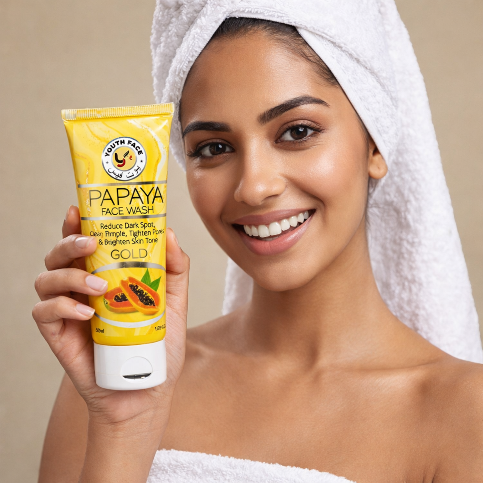 Youth Papaya Gold Face Wash 50ml | Gentle Facial Cleanser