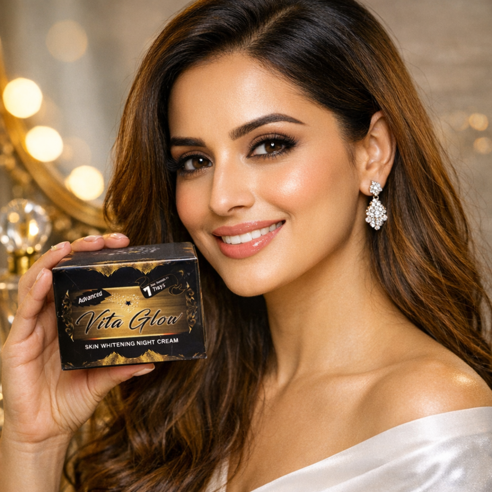 Vita Glow Advance Skin Whitening Night Cream 30g | Overnight Face Care Cream