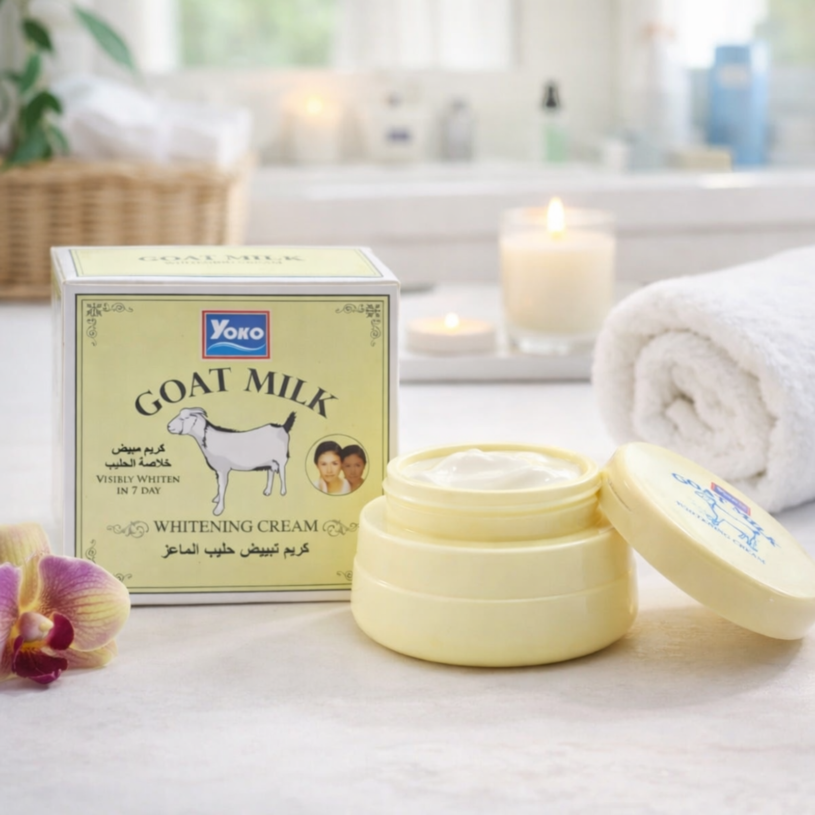 Yoko Goat Milk Skin Cream 4g | Face & Body Care with Vitamin E