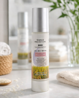 Mistline Rice Face Cleansing Foam 100ml | Rice Extract & Niacinamide