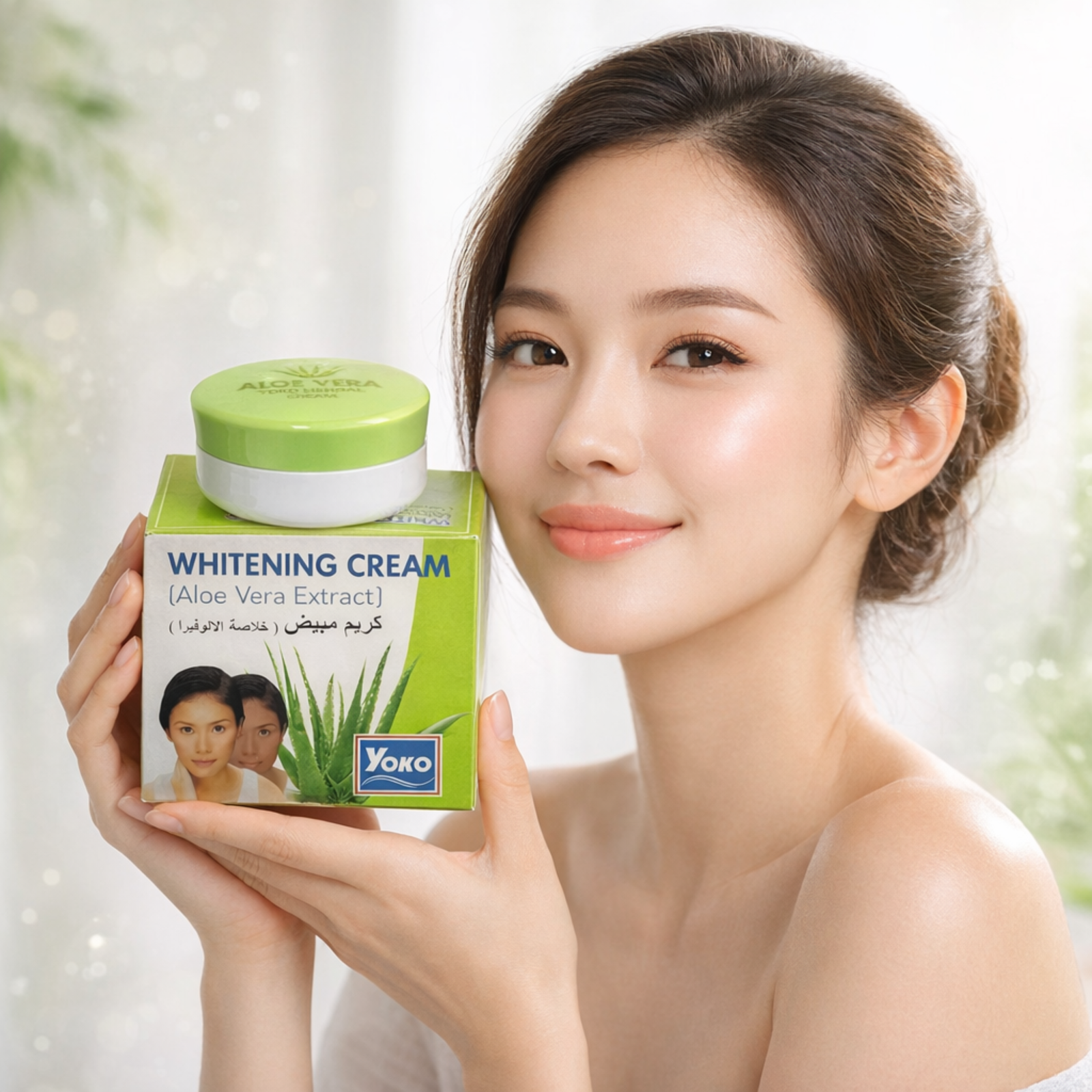Yoko Aloe Vera Whitening Cream 4g | Moisturizing Face Cream with Aloe Extract