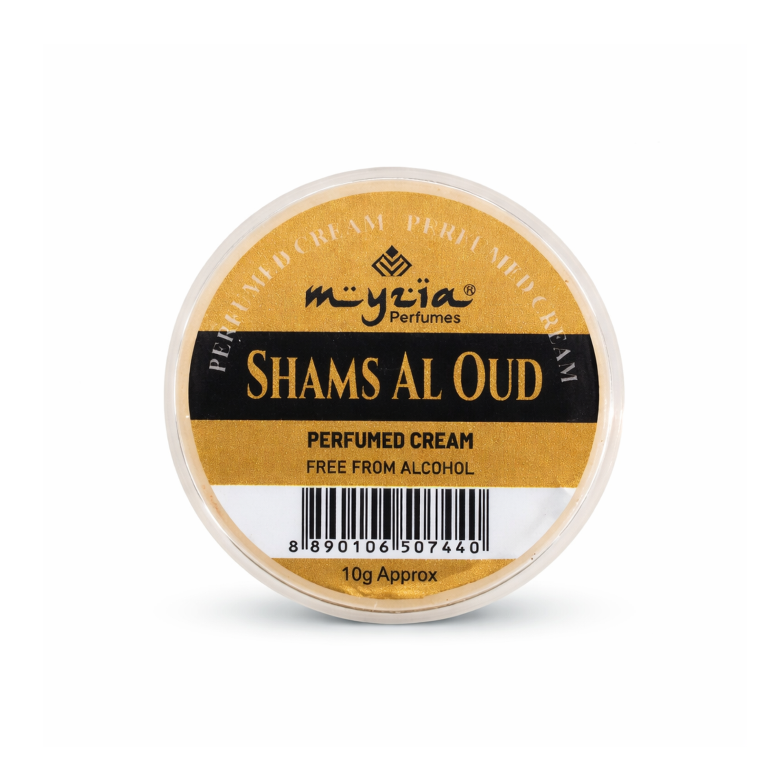 Myzia Shams Al Oud Perfumed Cream 10g | Alcohol-Free Oud Fragrance | Solid Perfume for Men & Women | Travel-Friendly Balm