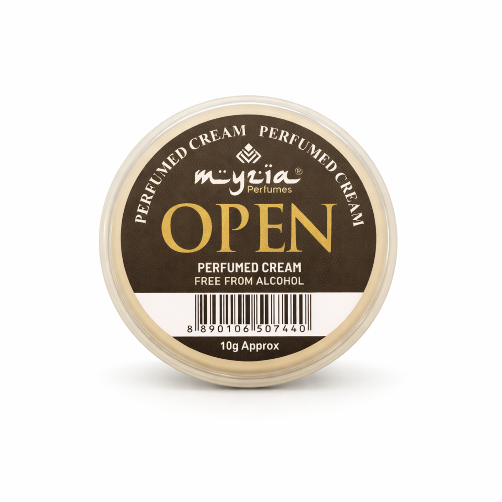 Myzia Open Solid Perfume Cream 10g | Alcohol-Free Wax Perfume | Unisex Skin Perfume for Daily Use | Pocket Size Cream Perfume