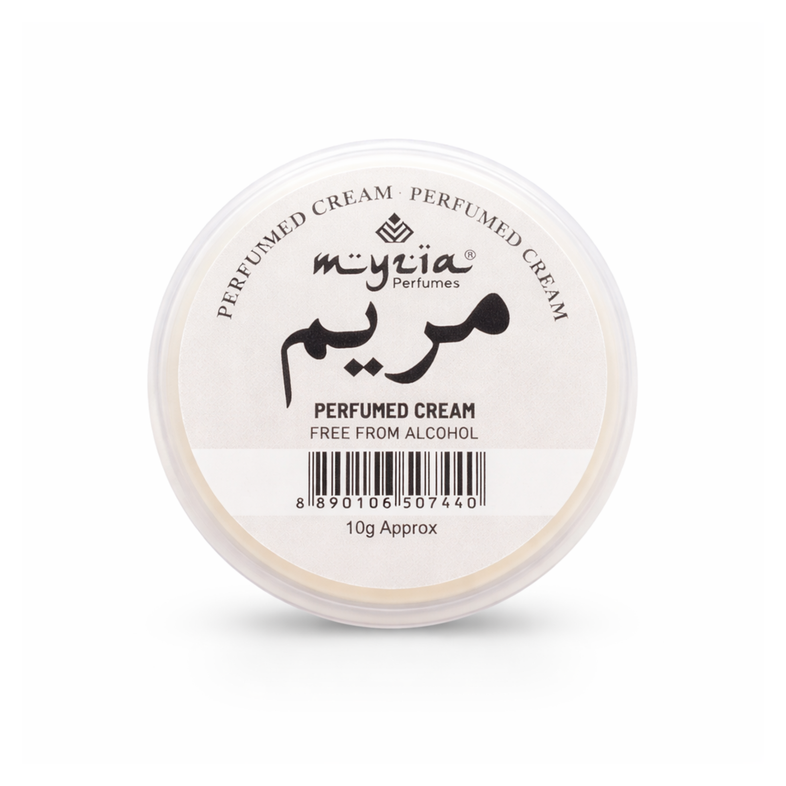 Myzia Maryam Solid Perfume Cream 10g | Alcohol-Free Wax Perfume | Unisex Skin Perfume for Daily Use | Pocket Size Cream Perfume