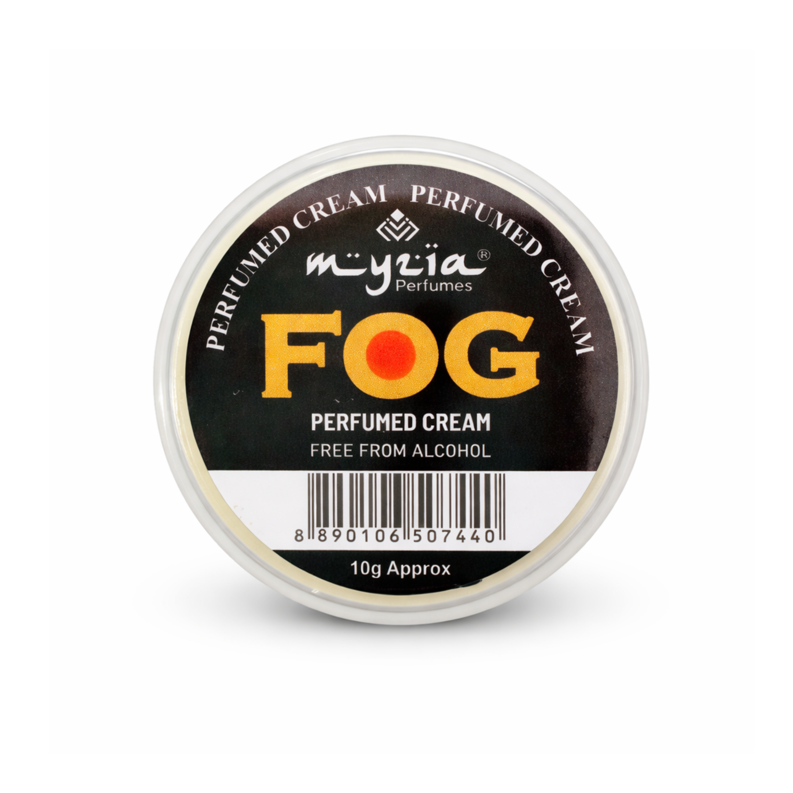 Myzia FOG Solid Perfume Cream 10g | Alcohol-Free Wax Perfume | Unisex Skin Perfume | Pocket Size Cream Perfume