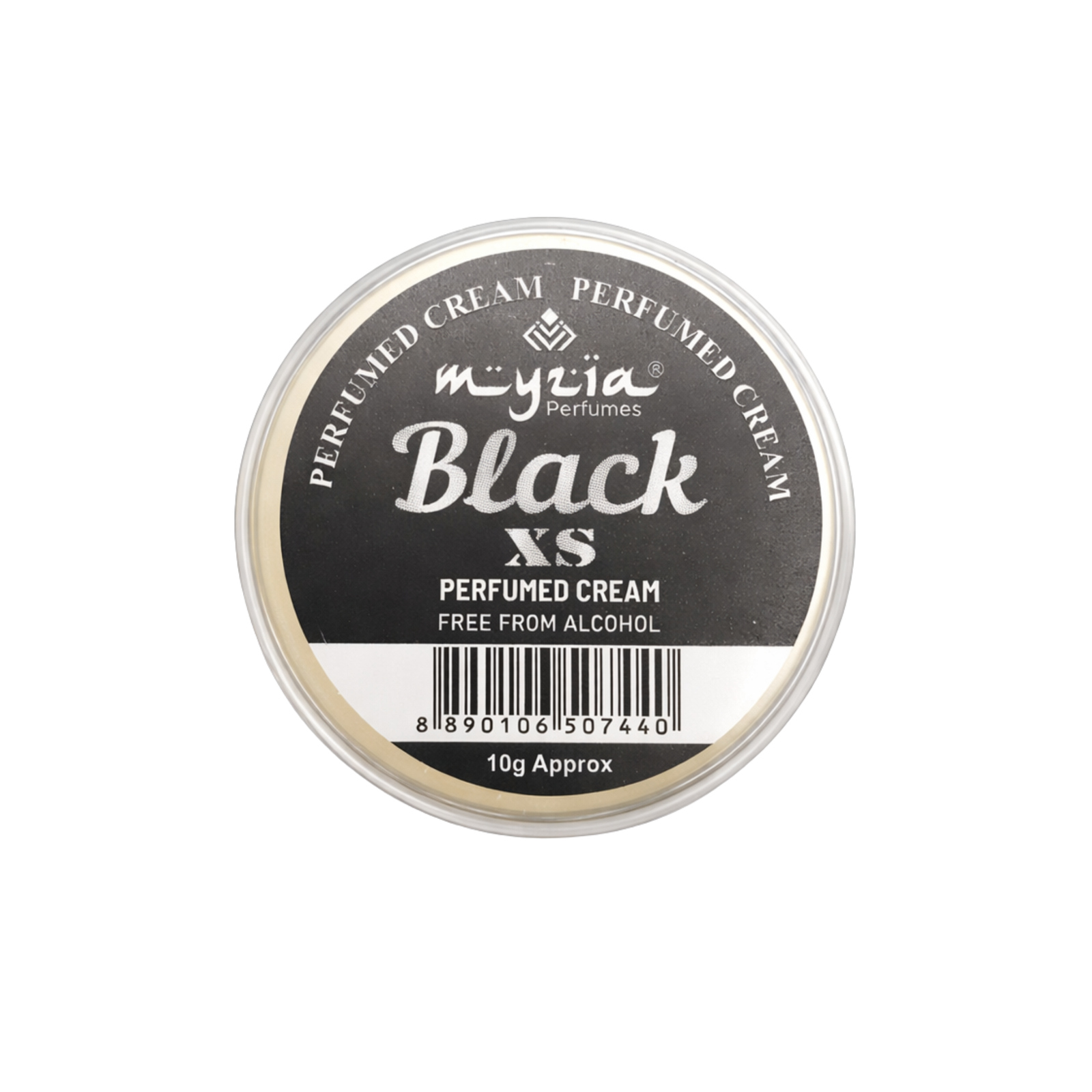 Myzia Black XS Solid Perfume Cream 10g | Alcohol-Free Wax Perfume | Unisex Skin Perfume | Pocket Size Cream Perfume for Daily Use