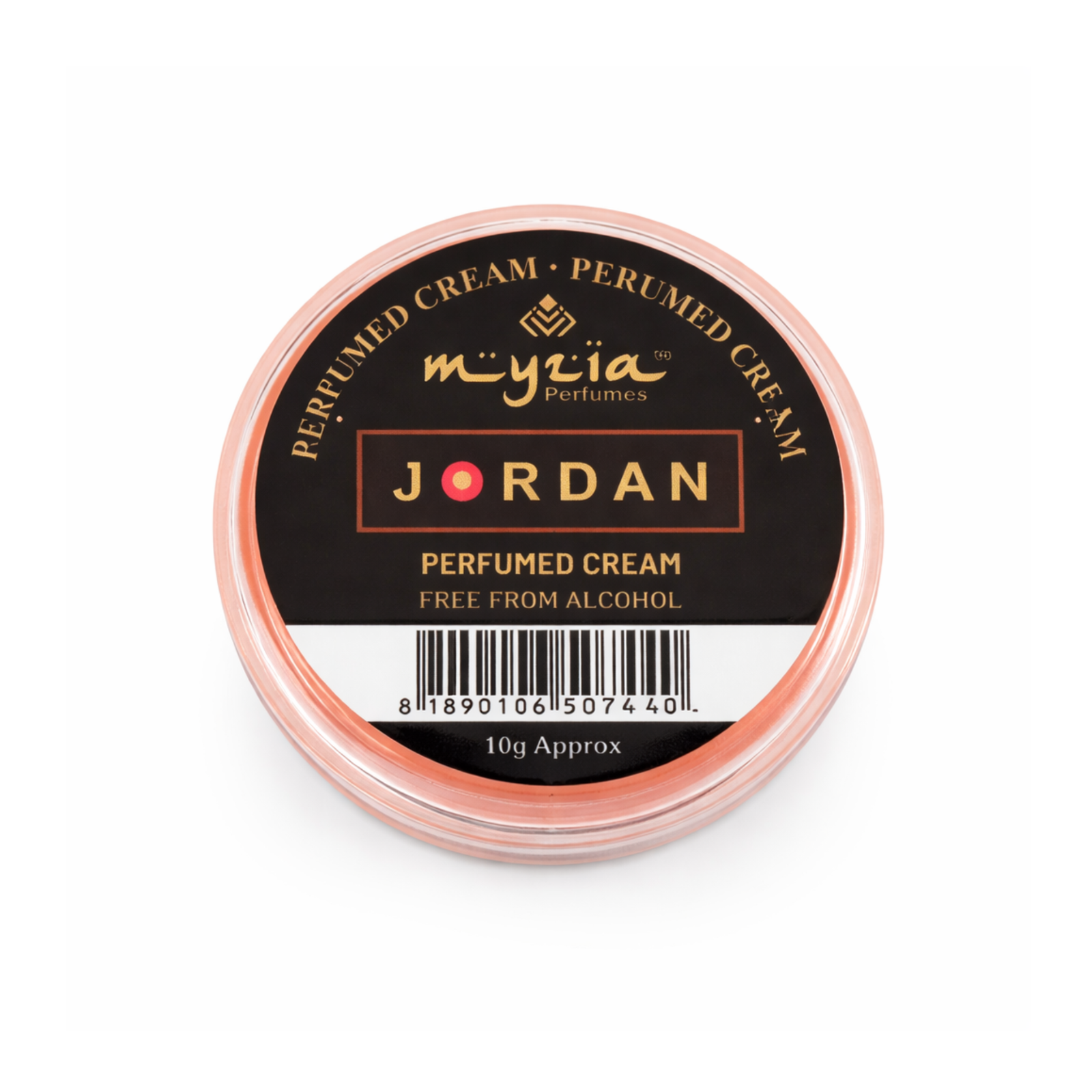 Myzia Jordan Solid Perfume Cream 10g | Alcohol-Free Wax Perfume | Unisex Skin Perfume | Travel Size Pocket Cream Perfume