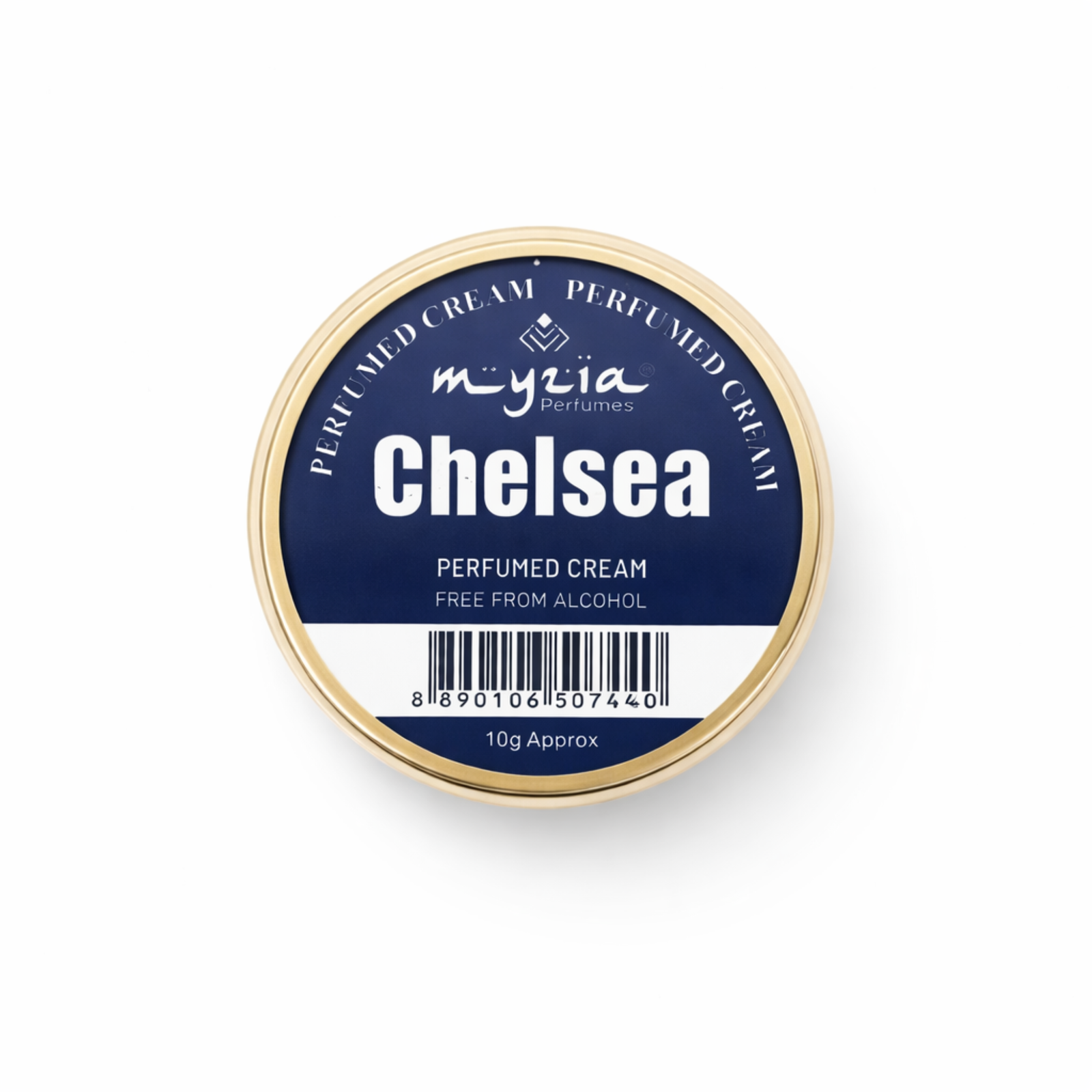 Myzia Chelsea Solid Perfume Cream 10g | Alcohol-Free Wax Perfume for Men & Women | Pocket Size Skin Perfume | Long Wear Cream Perfume