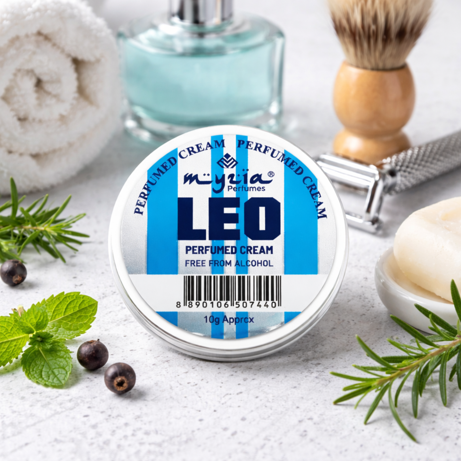 Myzia LEO Solid Perfume Cream 10g | Alcohol-Free Wax Perfume | Unisex Skin Perfume | Pocket Size Cream Perfume