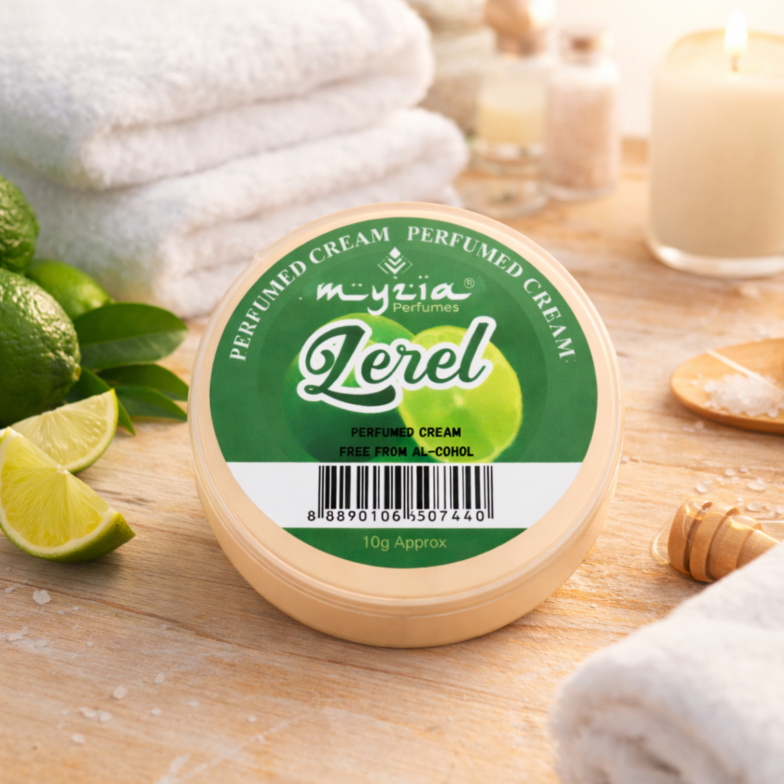 Myzia Lerel Solid Perfume Cream 10g | Alcohol-Free Wax Perfume for Men & Women | Pocket Size Skin Perfume | Unisex Cream Perfume