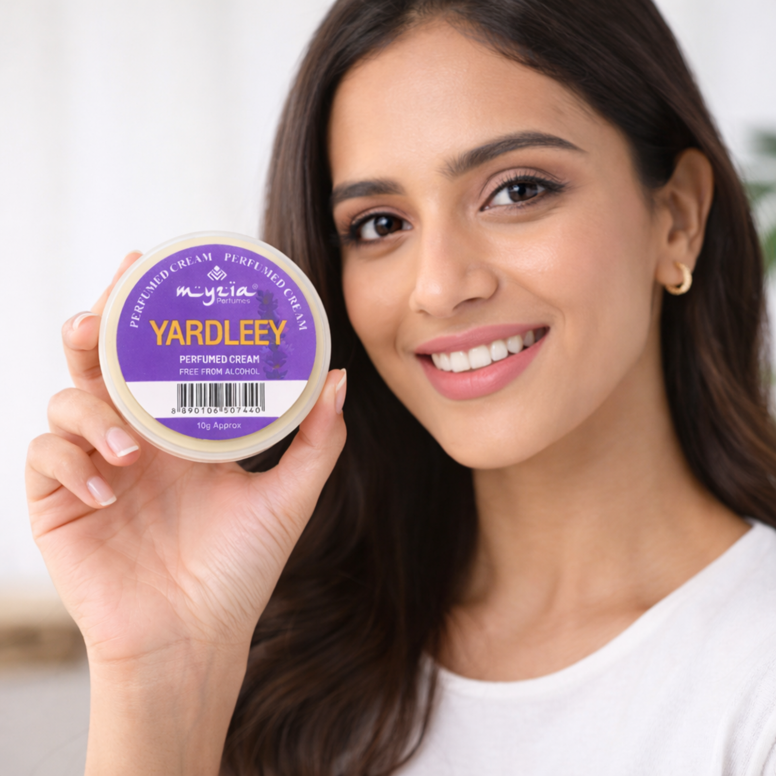 Myzia Yardley Solid Perfume Cream 10g | Alcohol-Free Wax Perfume | Pocket Size Skin Perfume for Men & Women | Unisex Cream Perfume