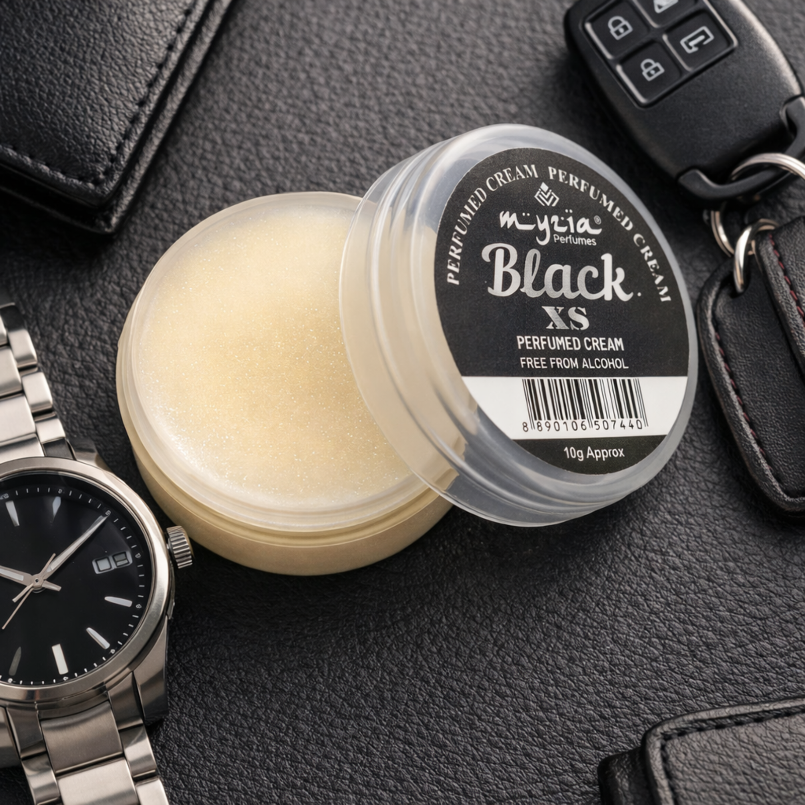 Black XS Solid Perfume Cream 10g | Alcohol-Free Wax Perfume | Unisex Skin Perfume | Pocket Size Cream Perfume for Daily Use - Image 3