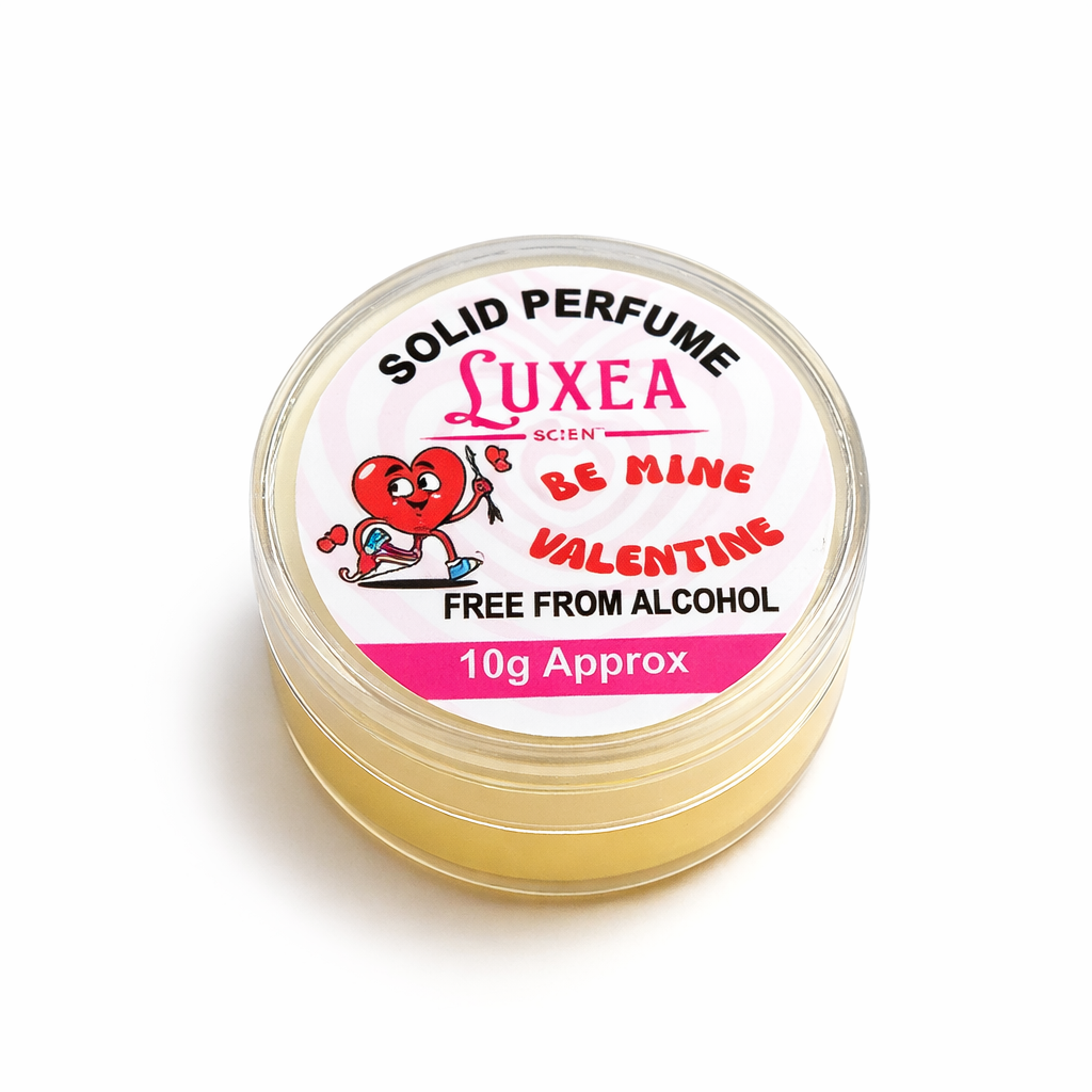 Be Mine Valentine Solid Perfume Cream | Alcohol-Free Skin Perfume | Wax-Based Cream Perfume | Long-Lasting Fragrance | 10g | Pocket Perfum