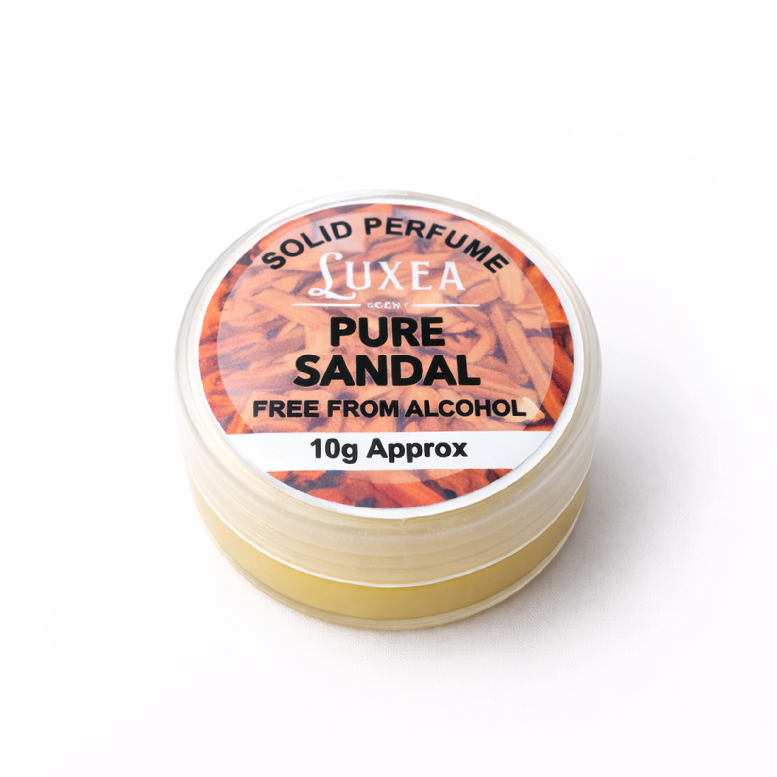 Pure Sandal Solid Perfume 10g | Authentic Sandalwood Fragrance Cream | 100% Alcohol-Free & Long Lasting | Travel-Friendly Pocket Perfume for Men & Women | Calming & Earthy Aroma