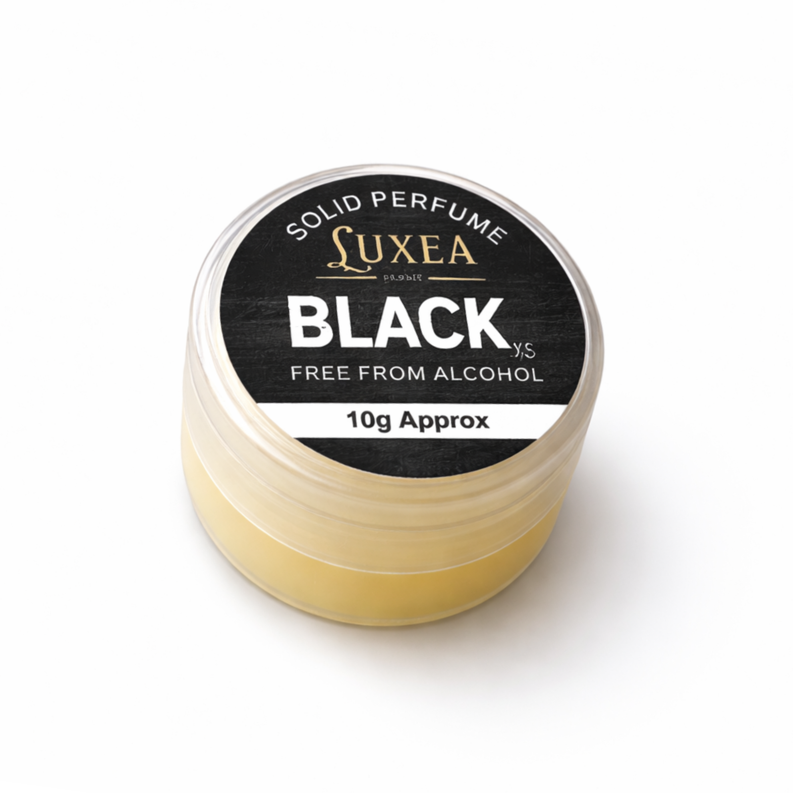 Black XS Solid Perfume 10g | Alcohol-Free Cream Perfume | Skin Fragrance Balm for Men & Women | Pocket Size Travel Friendly Solid Scent