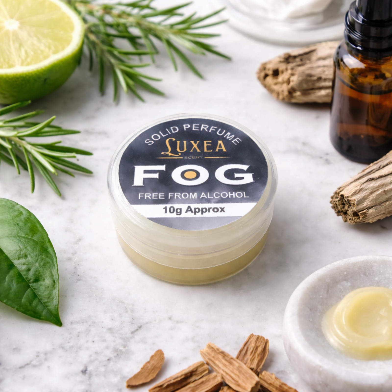 FOG Solid Perfume Balm 10g | Alcohol-Free | Cream Skin Perfume for Men & Women | Pocket Travel Size
