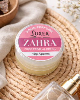 Zahra Solid Scent Perfume 10g | Alcohol-Free Cream | Wax Skin Perfume Balm for Men & Women