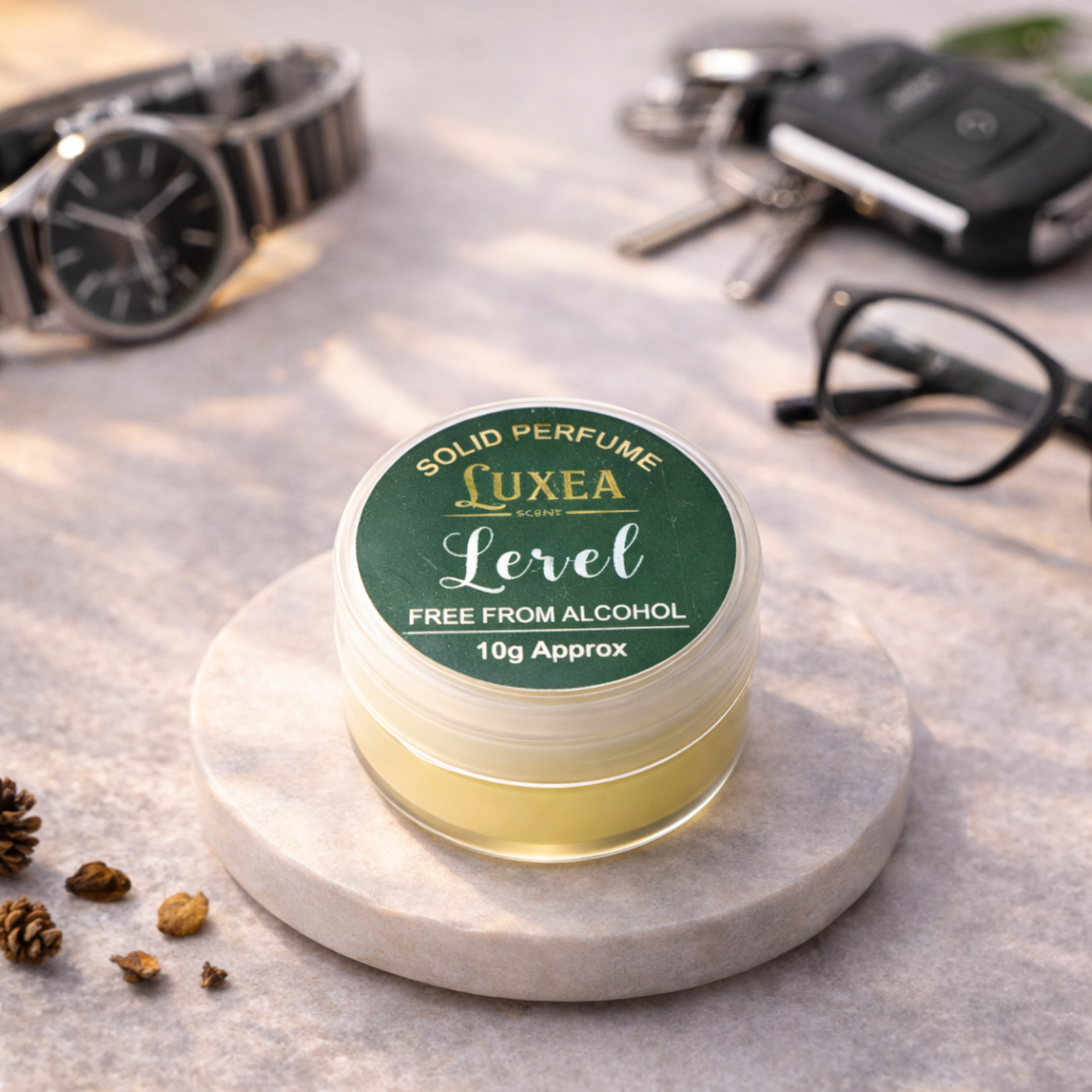 Lerel Scent Solid Perfume 10g | Alcohol Free Cream Perfume | Wax Perfume Skin Balm | Pocket Skin Perfume for Men & Women | Solid Cream Fragrance