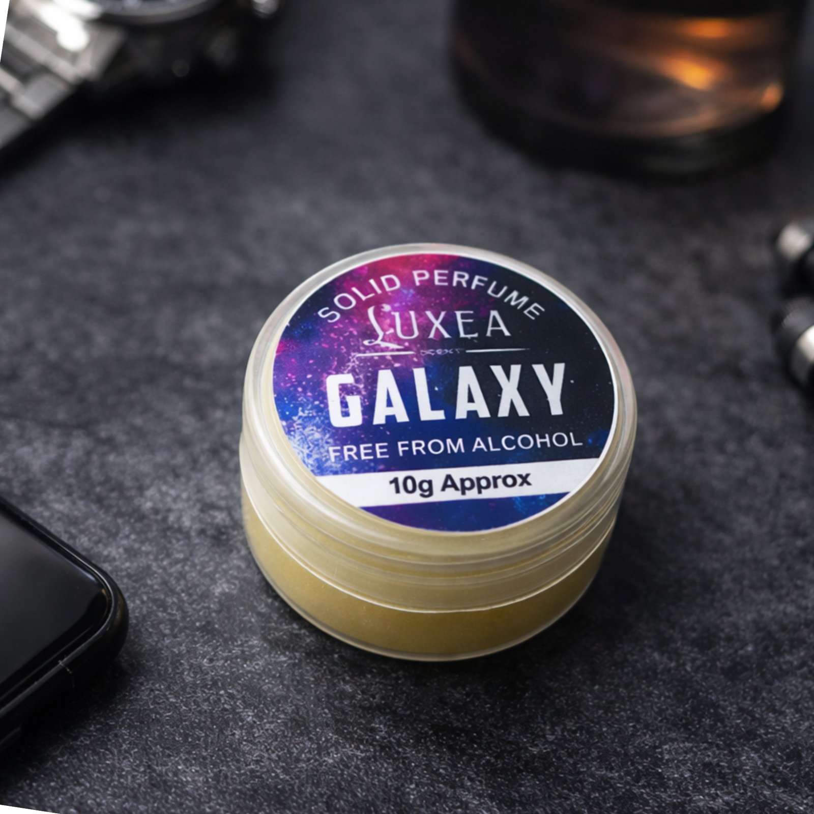 Galaxy Solid Perfume 10g | Mysterious & Intense Fragrance Cream | 100% Alcohol-Free, Long-Lasting Pocket Perfume for Men & Women